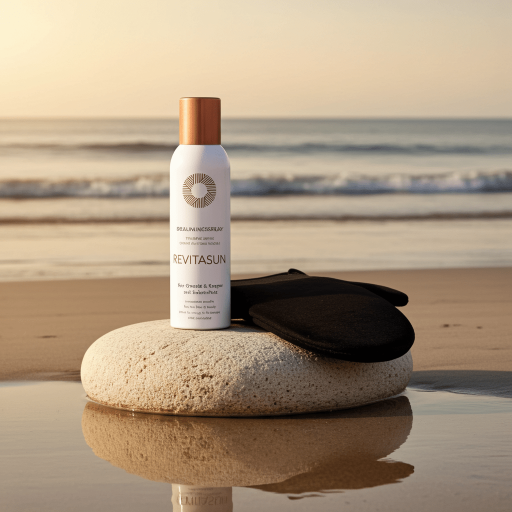 Self-Tanning Spray mit Handschuh für streifenfreie, natürliche Bräune ohne Sonne